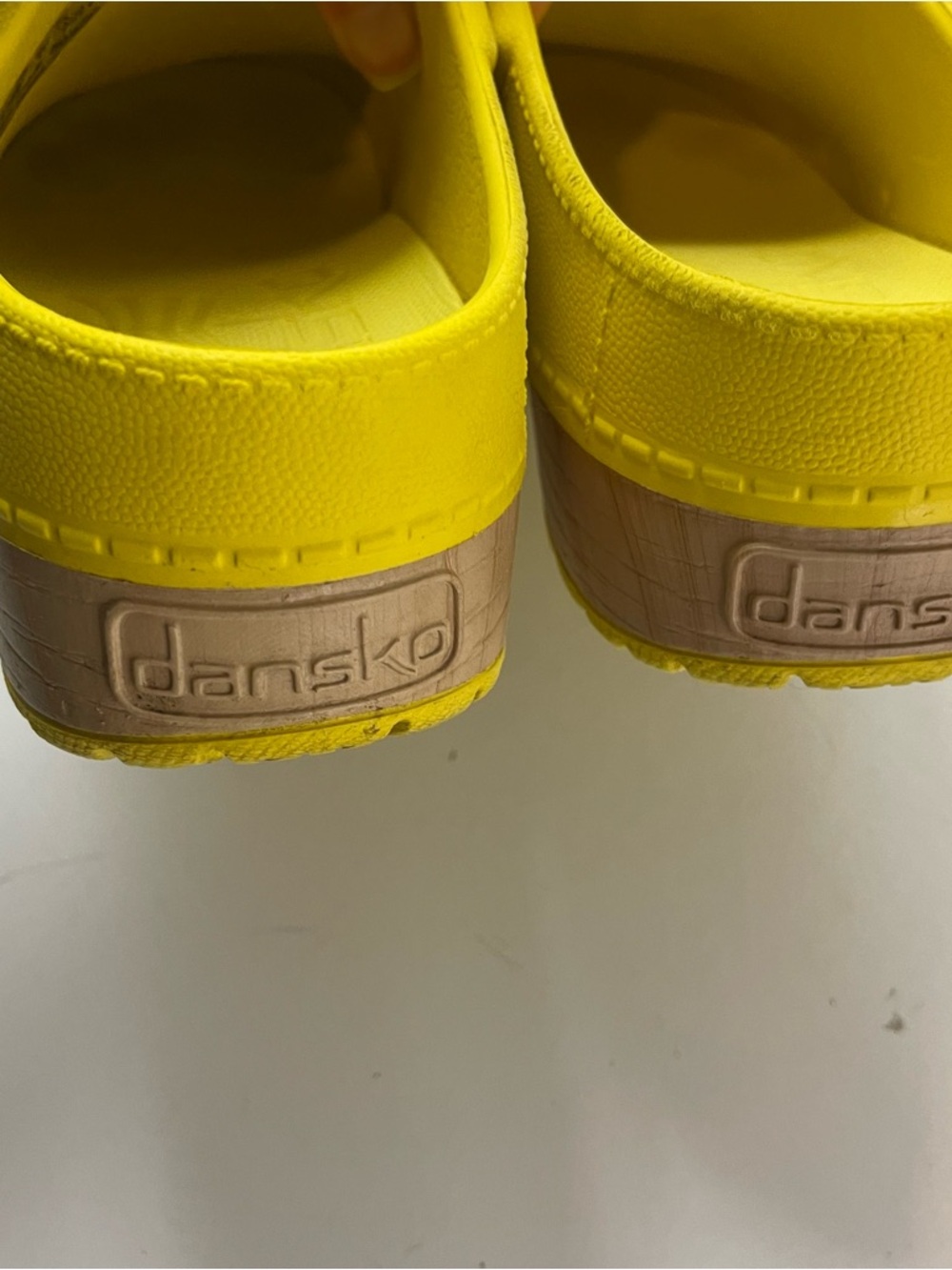 Women’s Yellow Slip-On Comfort Clogs - Picture 5 of 9